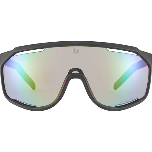 Bolle Chronoshield Photochromic Sunglasses, Black Matte/Phantom Clear Green